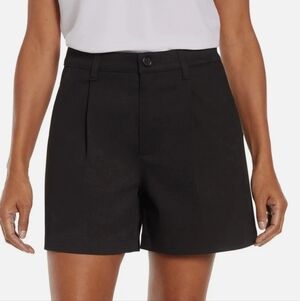 NWT Banana Republic Women's Classic Pleated Front Black Shorts